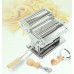 Manual Stainless Steel Pasta Maker Machine | Adjustable Thickness | Dual Knife Head Design | Home Kitchen Essentials